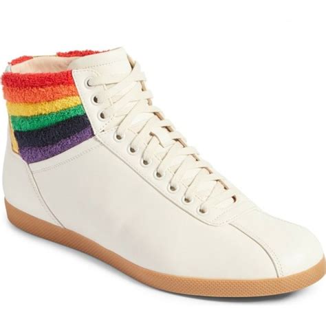 mens gucci rainbow sneakers|gucci bambi glitter sneakers.